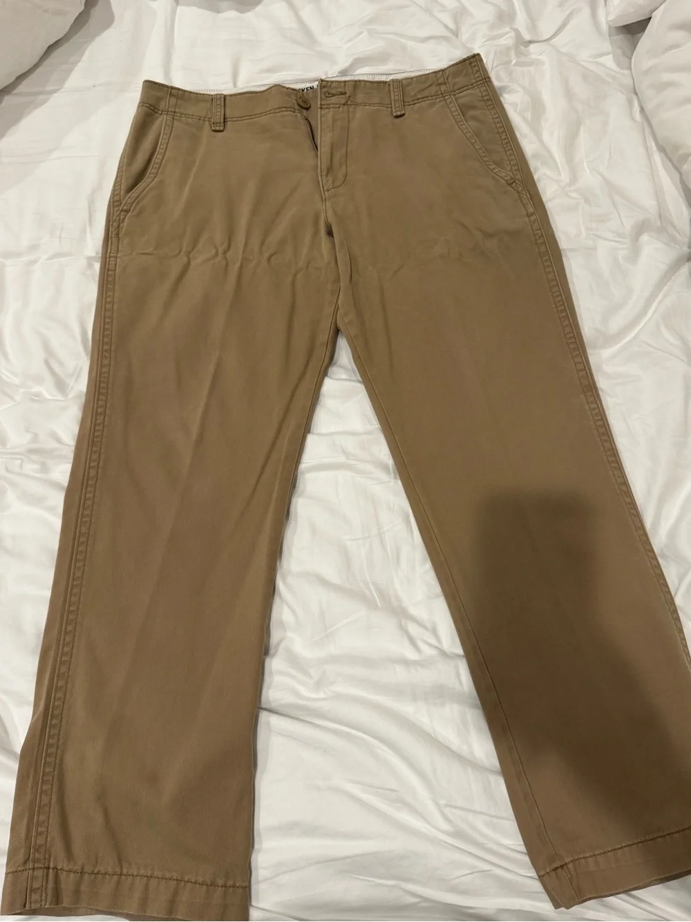 Old Navy Men's Khaki Straight-Leg Chinos - Tan